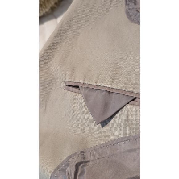 Banana Republic Men's Made in Egypt Tan Cotton Linen Blend Sports Coat Size 38R - Picture 8 of 14